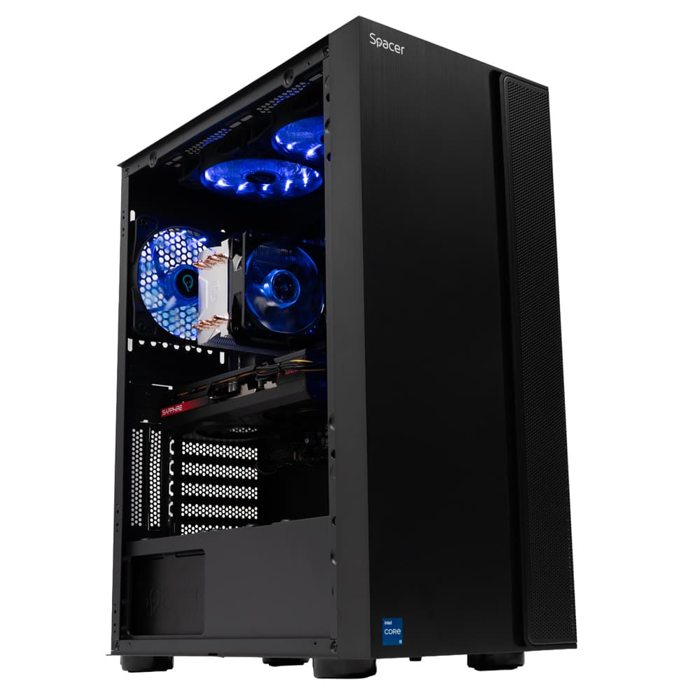 Sistem Spacer Vigilant, i5-12400F, 16GB DDR4, RX6650XT, 1TB, No Os, "SPACER-Vigilant-02" — miniatură