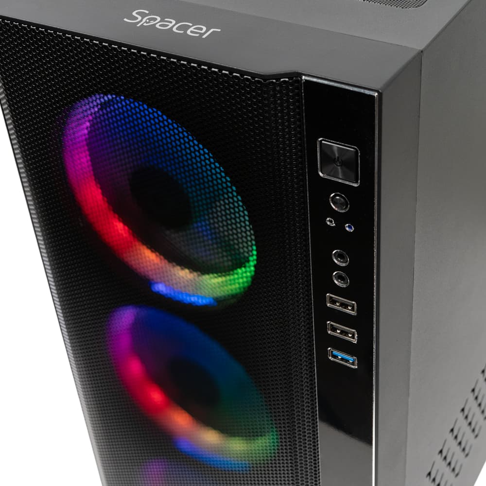 Sistem Spacer Nemesis, i5-13400, 16GB DDR4, RX 6650 XT, 1TB, No Os, "SPACER-Nemesis-03" — miniatură