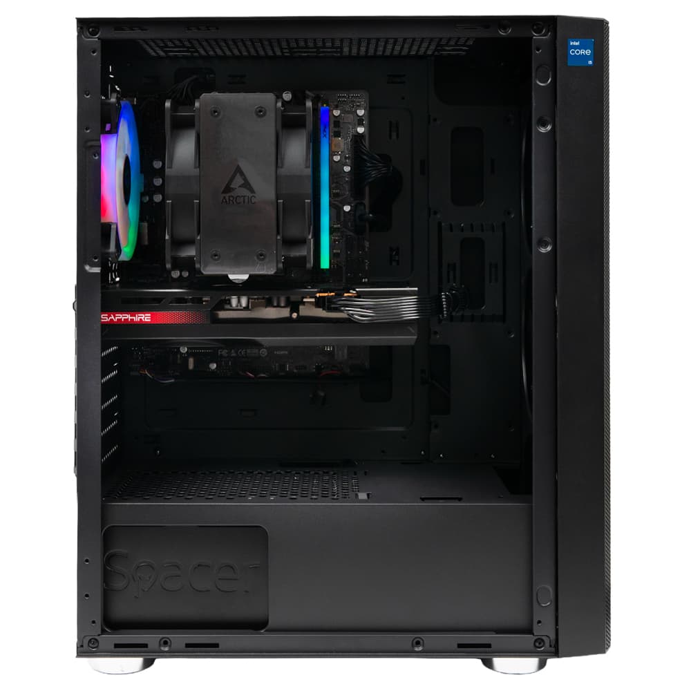Sistem Spacer Nemesis, i5-13400, 16GB DDR4, RX 6650 XT, 1TB, No Os, "SPACER-Nemesis-03" — miniatură