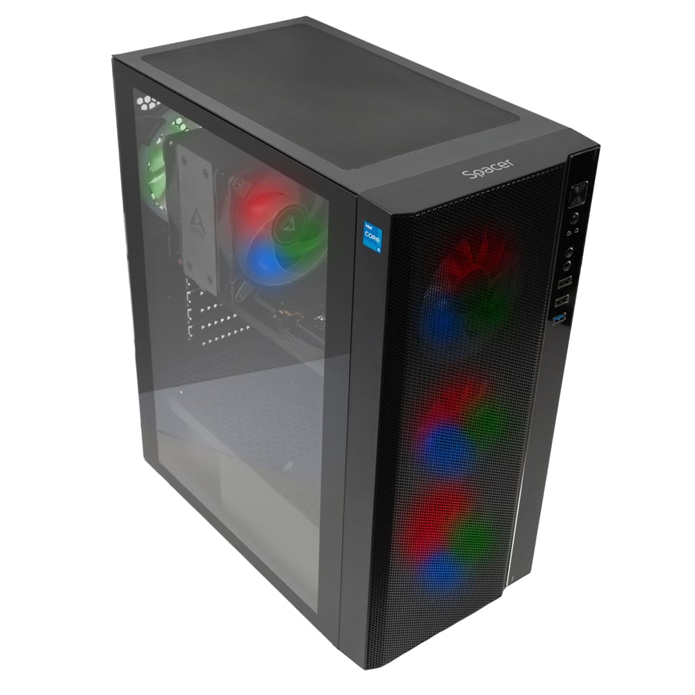 Sistem Spacer Nemesis, i5-13400, 16GB DDR4, RX 6650 XT, 1TB, No Os, "SPACER-Nemesis-03" — miniatură