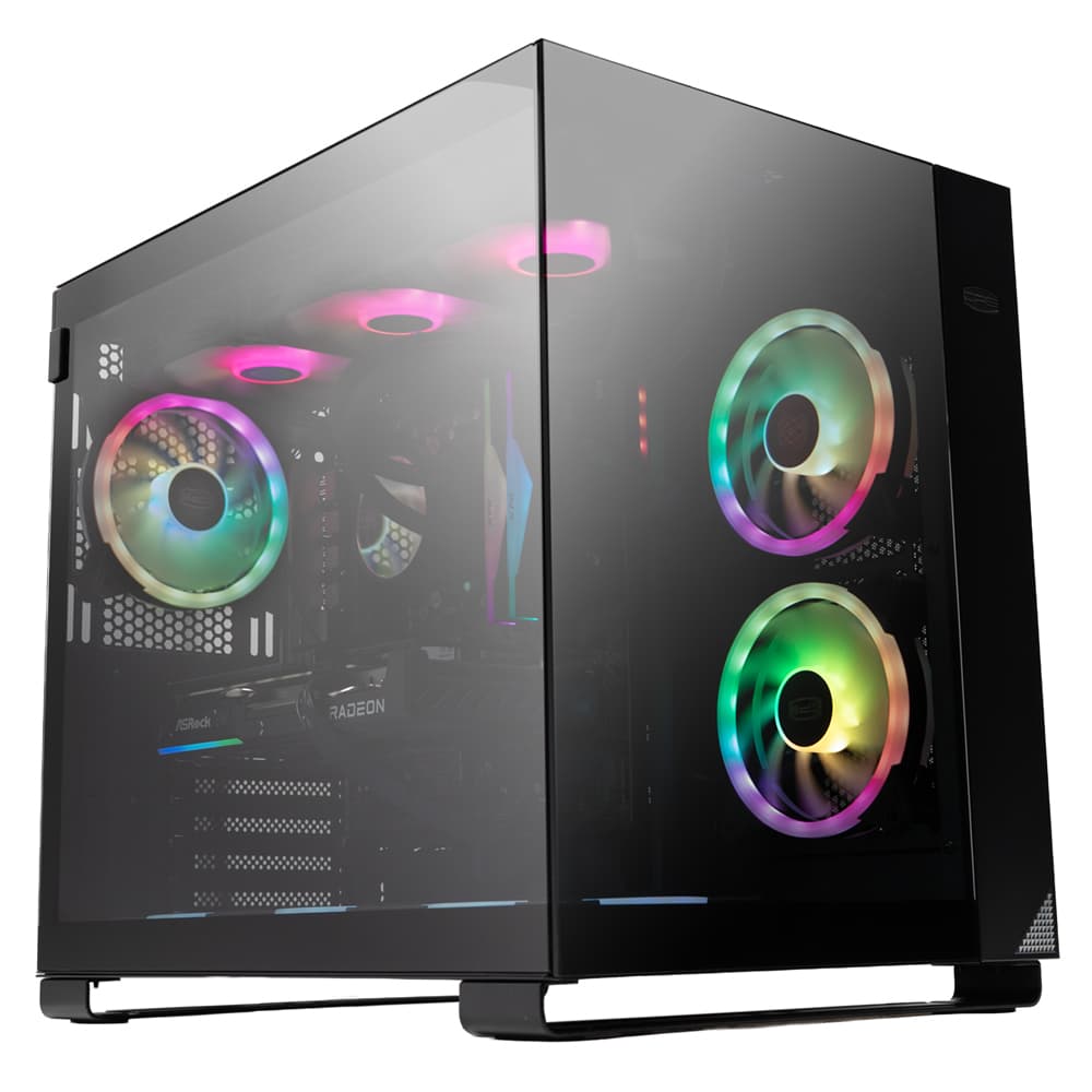 Sistem Spacer Invincible, Ryzen 5 9600X, 32 GB DDR5, RX 9060 XT Challenger 16GB OC, 2 TB, No Os "SPACER-Invincible-06"
