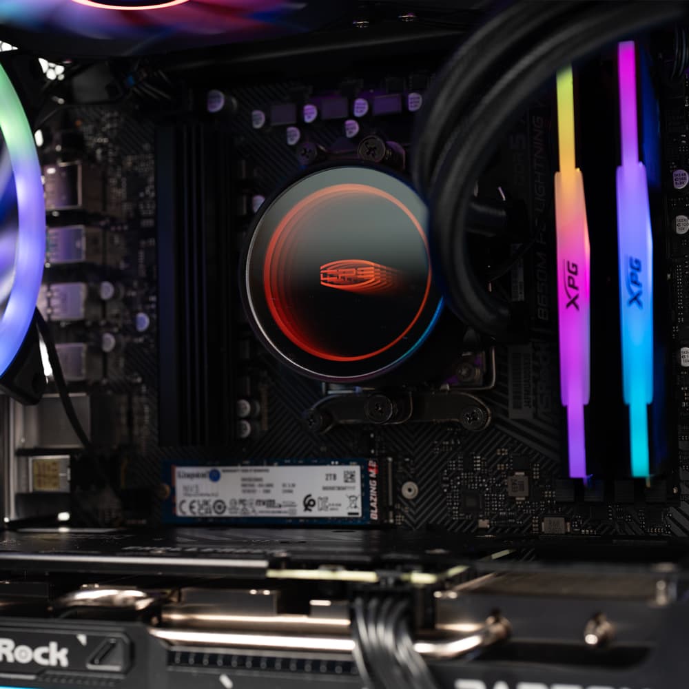 Sistem Spacer Invincible, Ryzen 5 9600X, 32 GB DDR5, RX 9060 XT Challenger 16GB OC, 2 TB, No Os "SPACER-Invincible-06" — miniatură