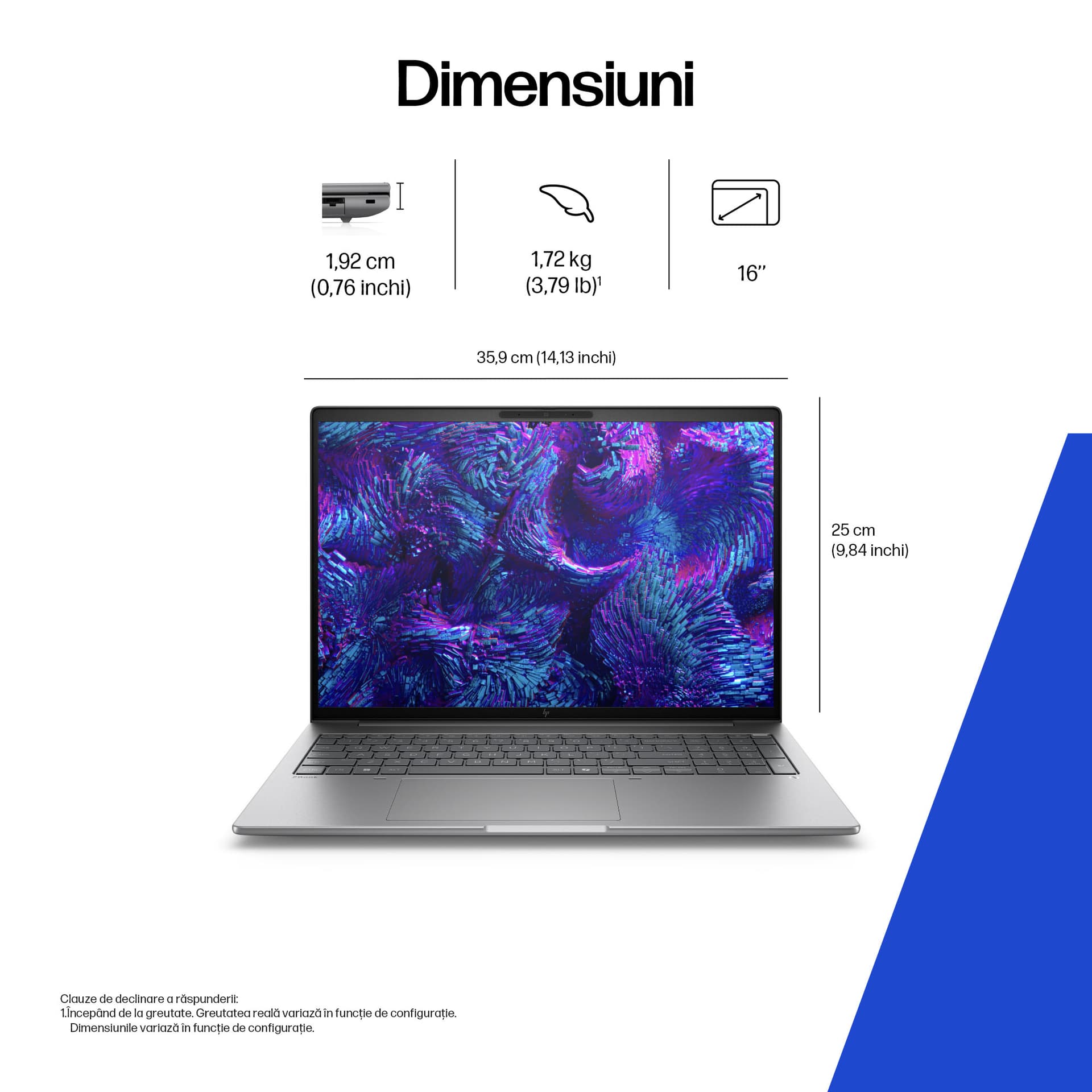 NB ZBOOK 8 G1I CU7-255H 16"/32GB/1TB W11P B72SFET HP "B72SFET" — miniatură