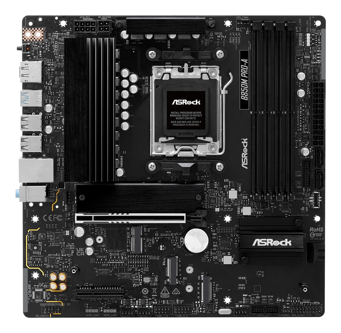 Placa de Baza Asrock AMD AM5 B850/4DDR5 "B850M PRO-A" — miniatură