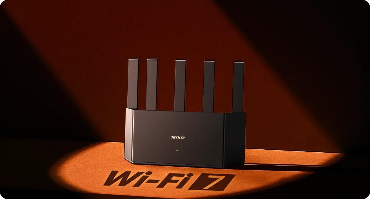 ROUTER Tenda wireless, BE3600, 3 x Gigabit WAN/LAN, 5 antene externe, 3600 Mbps dual band WI-FI 7 "RE3L"