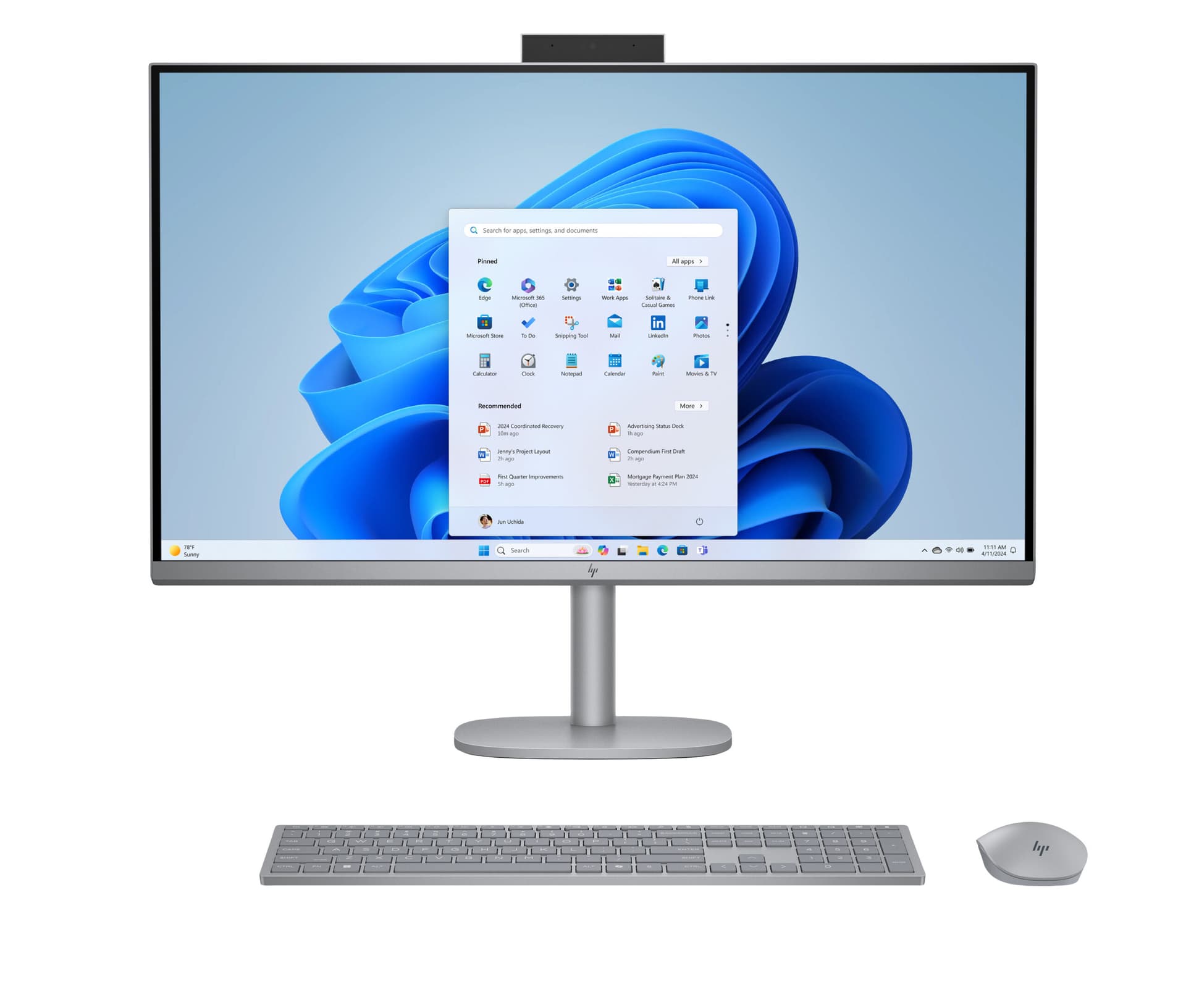 HP AIO Omni 31.5 U7-155H 32 1T 4050 W11H "C4CR1EA"