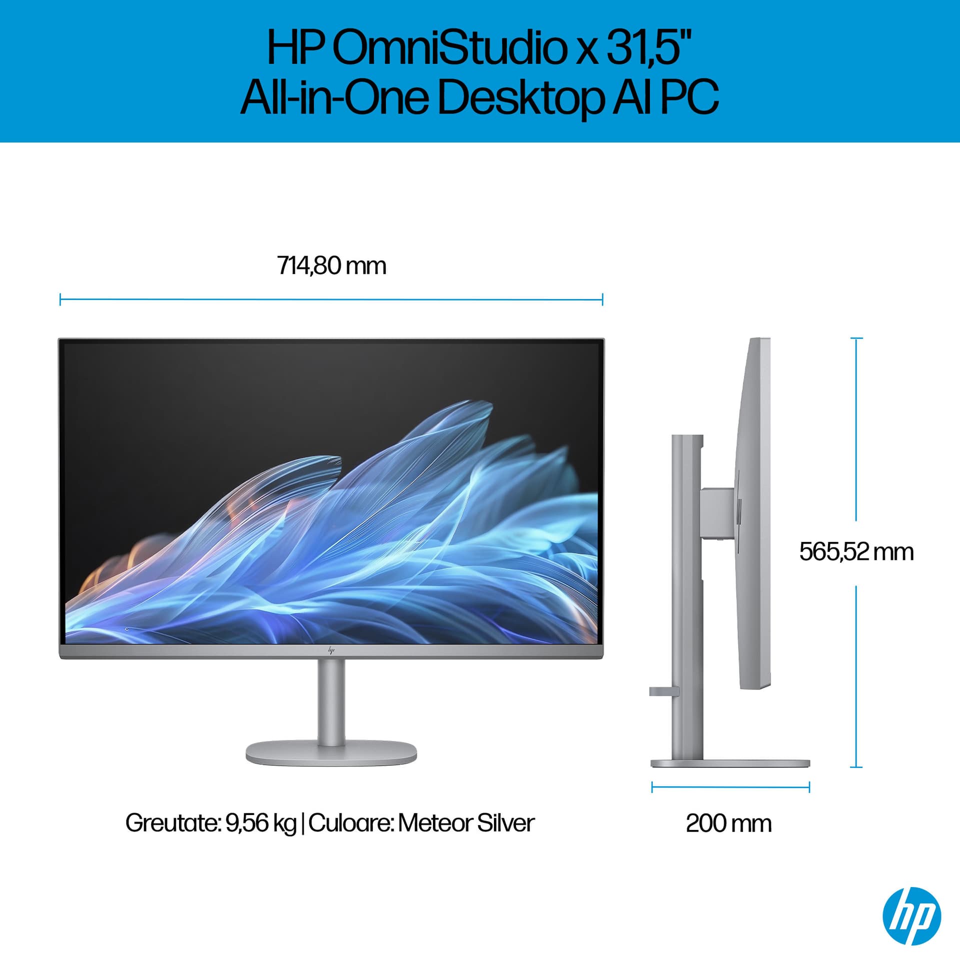 HP AIO Omni 31.5 U7-155H 32 1T 4050 W11H "C4CR1EA" — miniatură