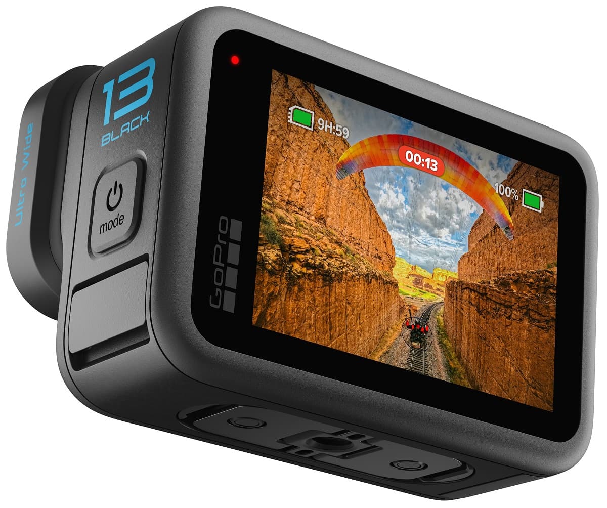 Bundle Camera de actiune H13B Ultra Wide EditionBaterie Enduro, adeziv curbat, lentila wide "CHDRB-133-RW" — miniatură