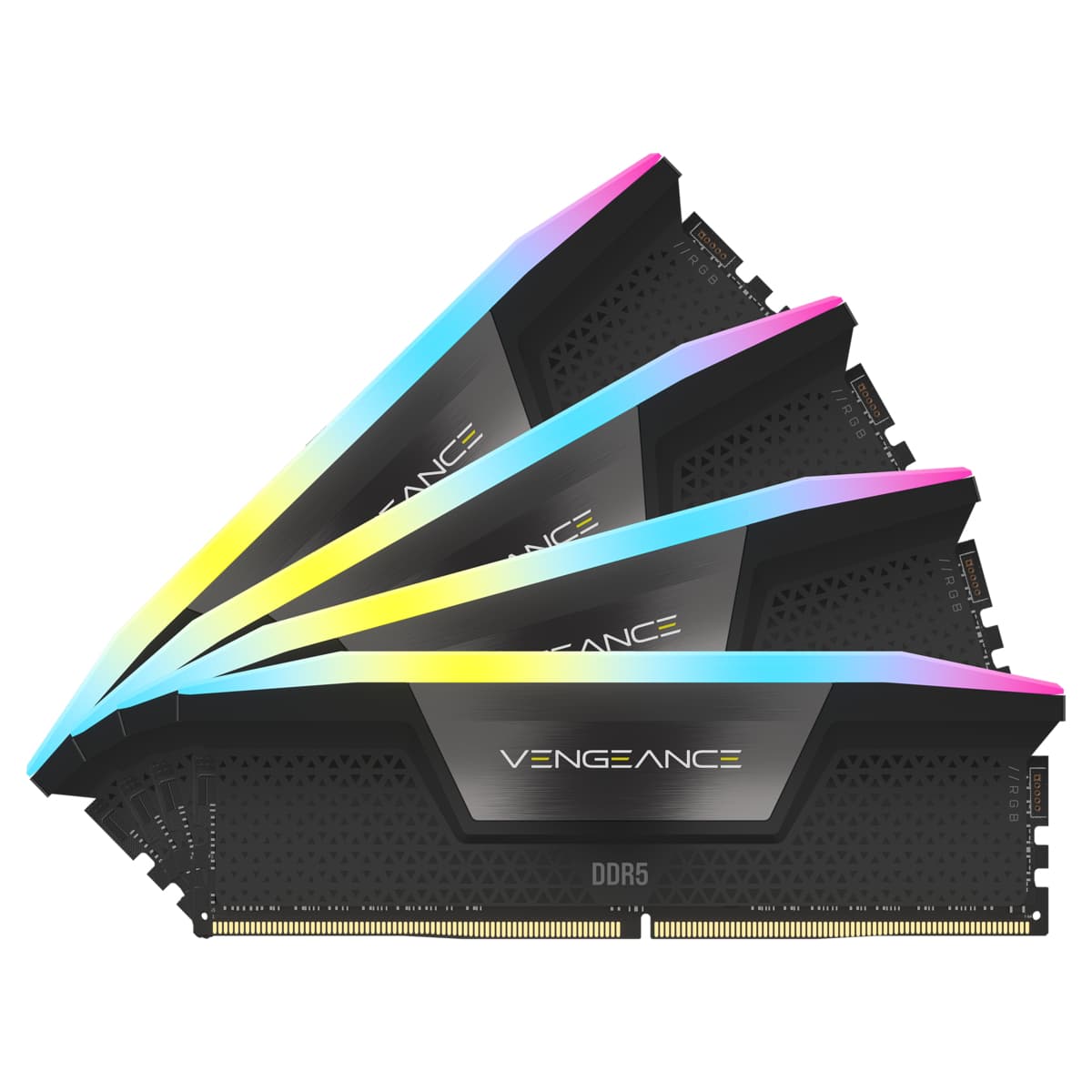 Memorie Vengeance RGB 64GB, DDR5-6400MHz, CL32, Quad Channel "CMH64GX5M4B6400C32" — miniatură