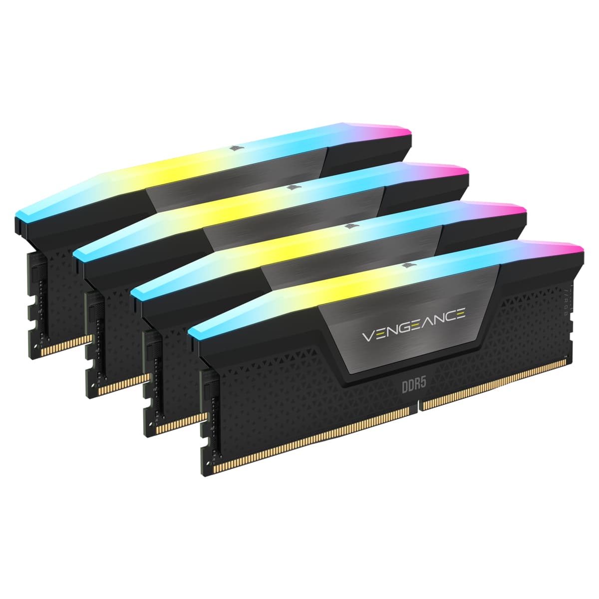 Memorie Vengeance RGB 64GB, DDR5-6400MHz, CL32, Quad Channel "CMH64GX5M4B6400C32"