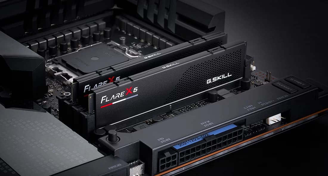 Memorie DIMM 96 GB DDR5-5600 (2x 48 GB) dual kit, RAM Negru, Flare X5, EXPO "F5-5600J4040D48GX2-FX5" — miniatură