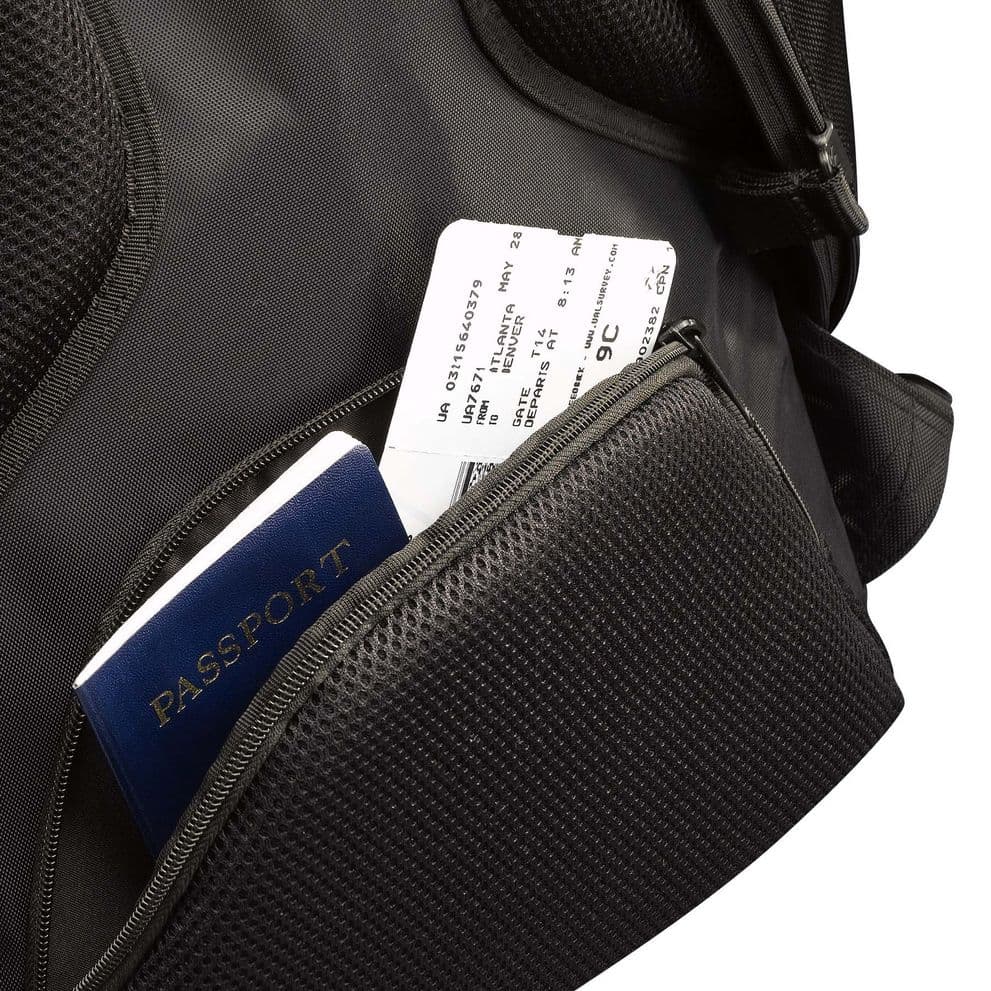RUCSAC CASE LOGIC, pt. notebook de max. 17.3 inch, 2 compartimente, buzunar frontal x 3 | buzunar lateral x 2 | buzunar dorsal, waterproof, nylon, negru, "RBP-217 BLACK" 3205285 — miniatură