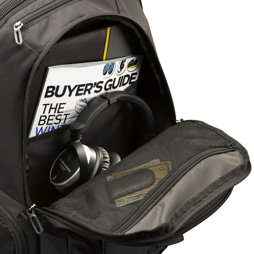 RUCSAC CASE LOGIC, pt. notebook de max. 17.3 inch, 2 compartimente, buzunar frontal x 3 | buzunar lateral x 2 | buzunar dorsal, waterproof, nylon, negru, "RBP-217 BLACK" 3205285 — miniatură
