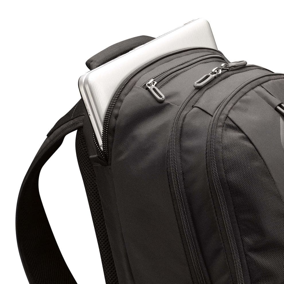 RUCSAC CASE LOGIC, pt. notebook de max. 17.3 inch, 2 compartimente, buzunar frontal x 3 | buzunar lateral x 2 | buzunar dorsal, waterproof, nylon, negru, "RBP-217 BLACK" 3205285 — miniatură
