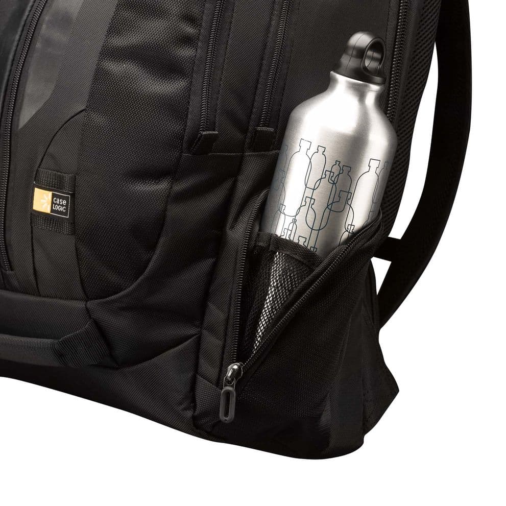 RUCSAC CASE LOGIC, pt. notebook de max. 17.3 inch, 2 compartimente, buzunar frontal x 3 | buzunar lateral x 2 | buzunar dorsal, waterproof, nylon, negru, "RBP-217 BLACK" 3205285 — miniatură