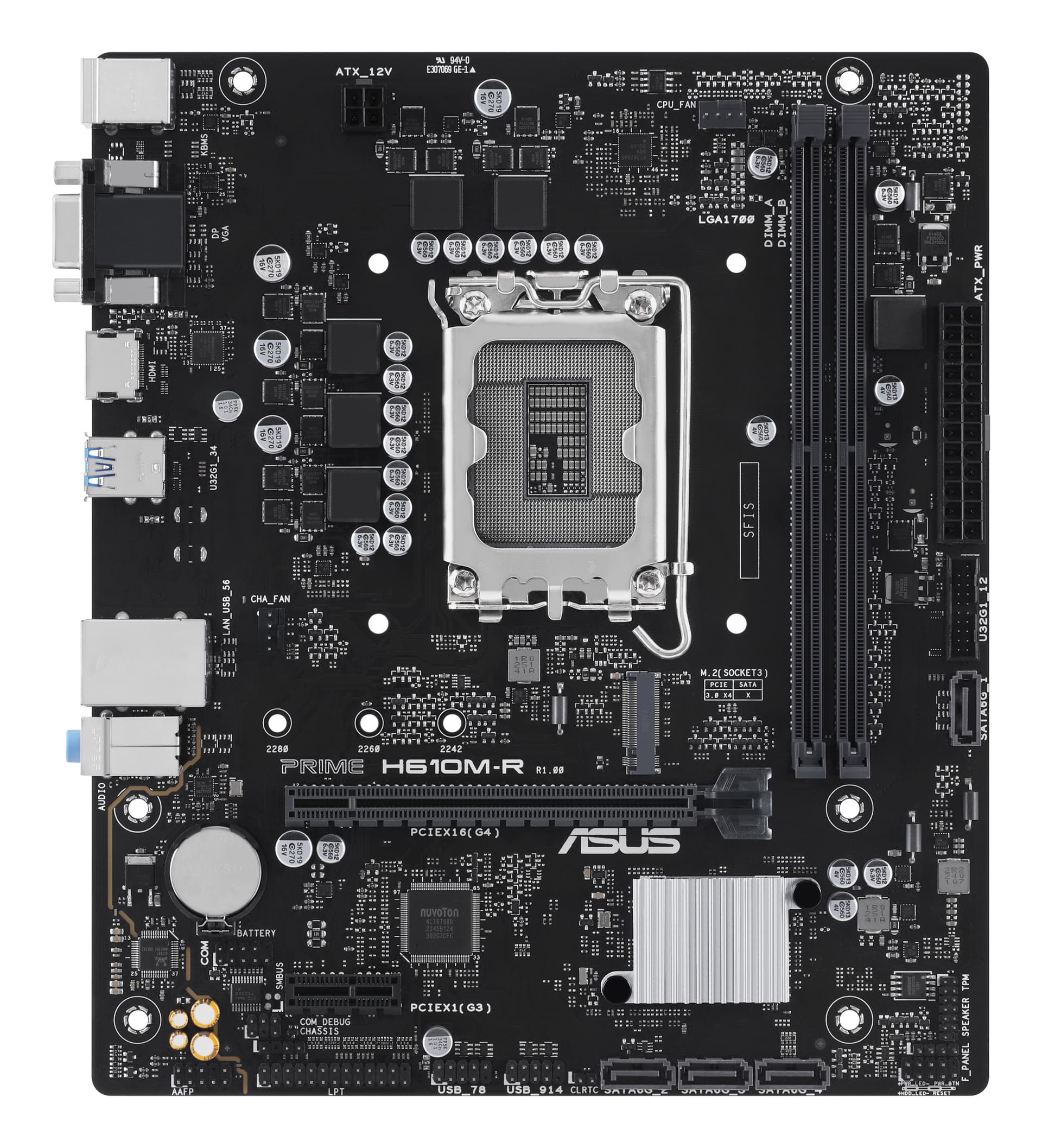 MB ASUS PRIME H610M-R D5 LGA 1700 "PRIME H610M-R-SI" — miniatură