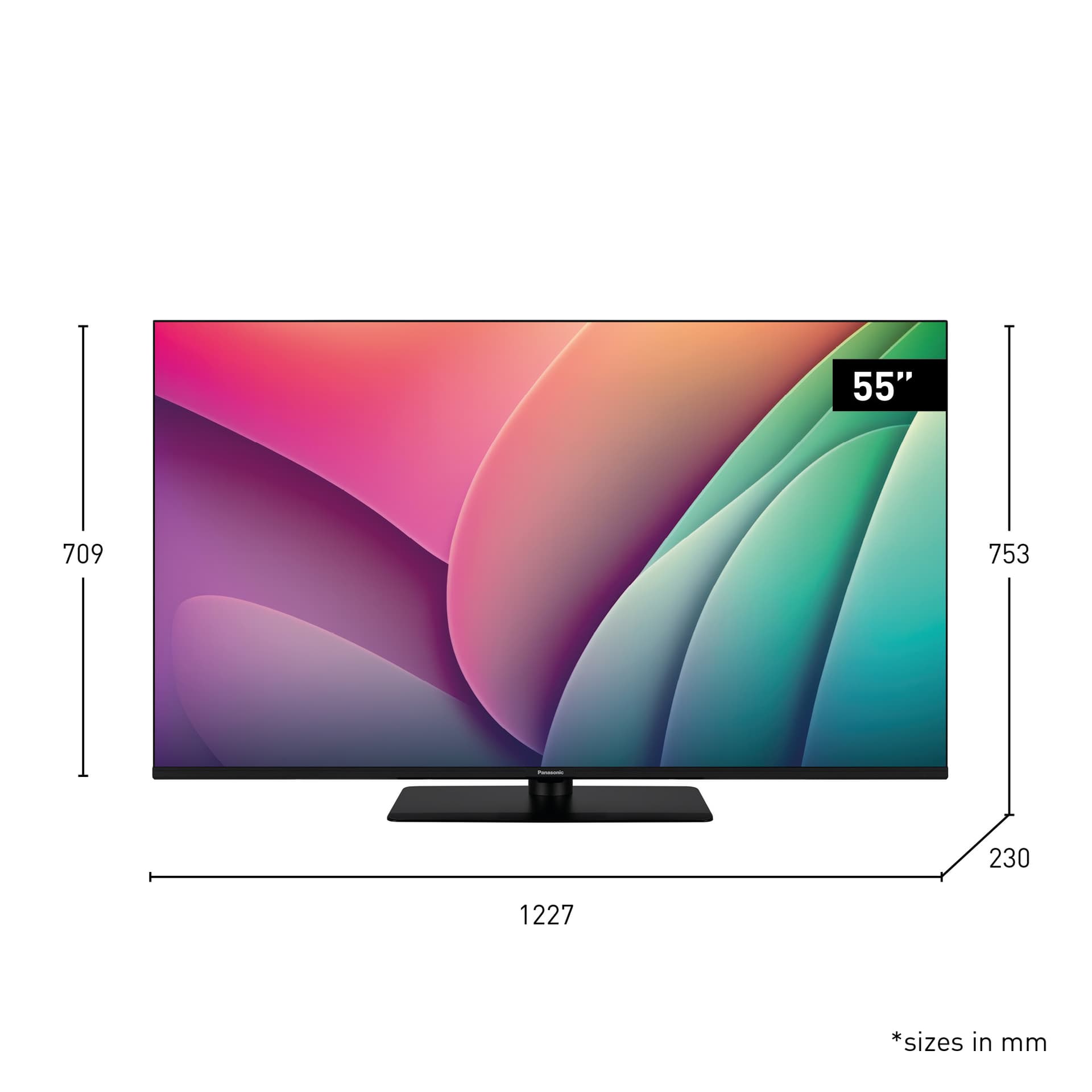 Televizor Panasonic, TV-55W80AEZ, Smart, 140 cm, QLED, 4K HDR "TV-55W80AEZ" — miniatură