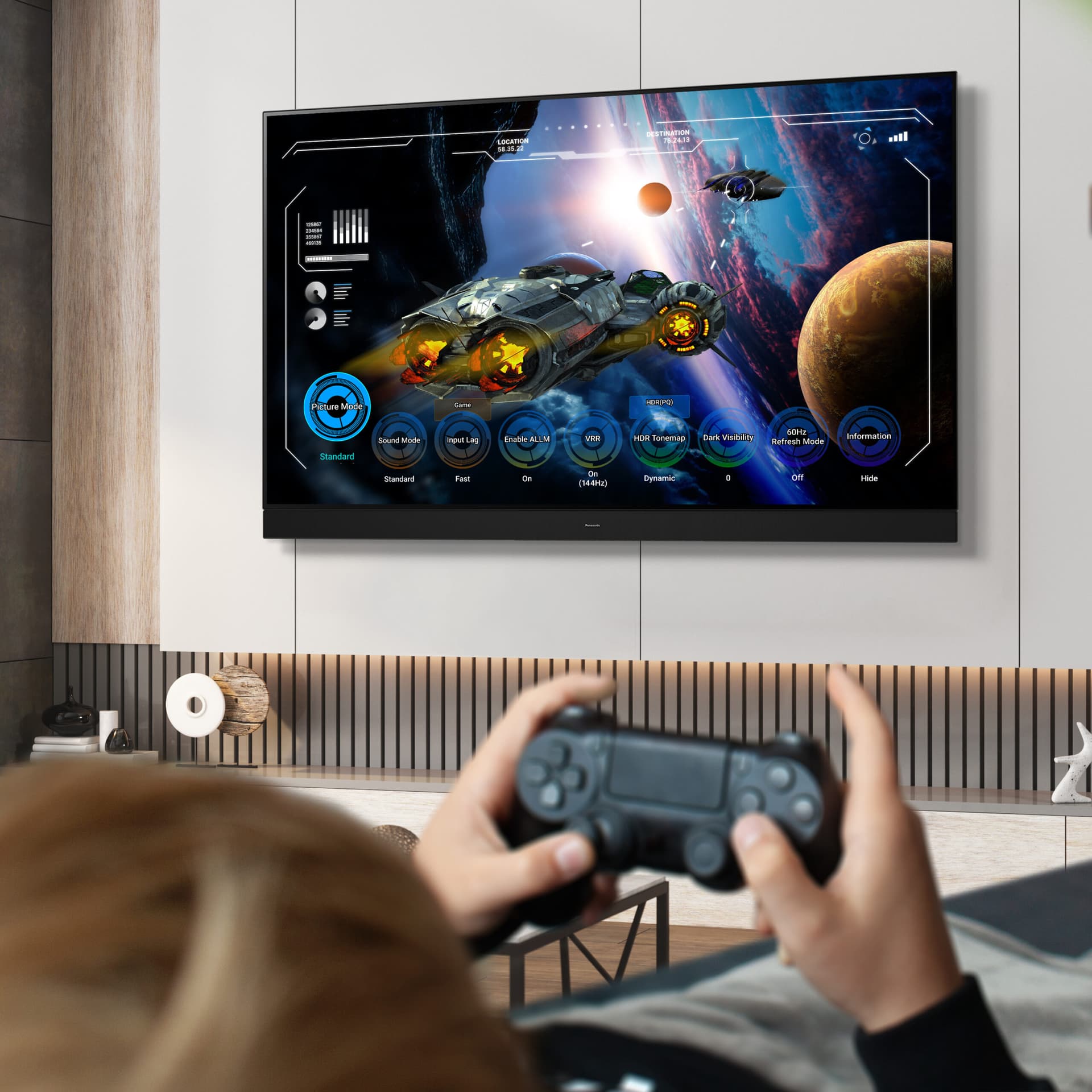 Televizor Panasonic, TV-65W95AEG, Smart, 164 cm, Mini LED, 4K HDR "TV-65W95AEG" — miniatură