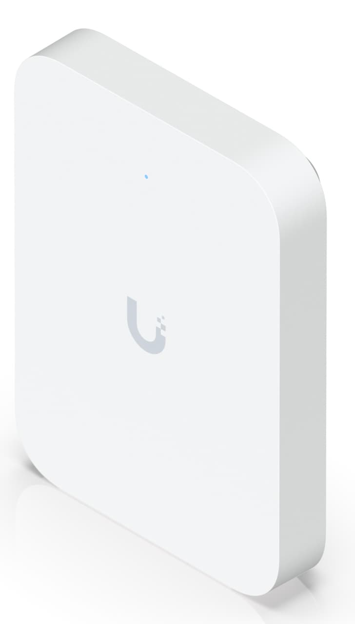 Ubiquiti UniFi U70IW Wall mounted WiFi 7 AP with 4 spatial streams and an integreated 2.5GbE PoE switch desined for hospitality enviorments "U7-IW-EU" — miniatură