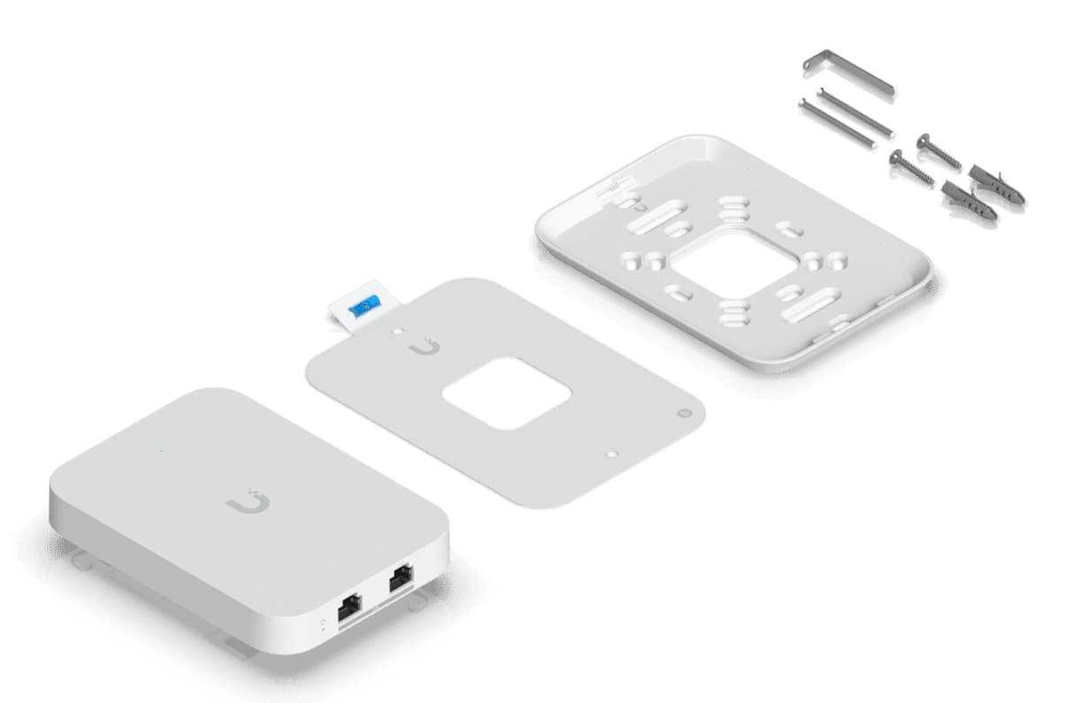 Ubiquiti UniFi U70IW Wall mounted WiFi 7 AP with 4 spatial streams and an integreated 2.5GbE PoE switch desined for hospitality enviorments "U7-IW-EU" — miniatură