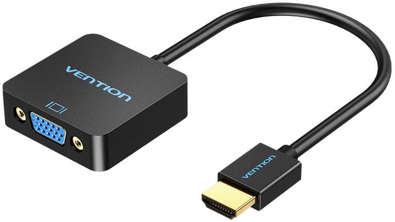 Cablu video Vention HDMI to VGA Converter 0.15M Black , "ACPBB" - 6922794743526