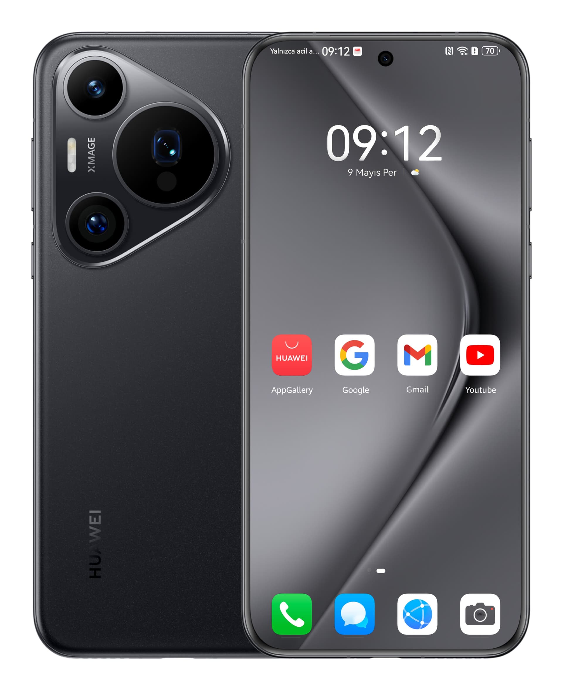 Smartphone Pura 70 Pro 512GB 12GB RAM Dual SIM Black "51097VXN"