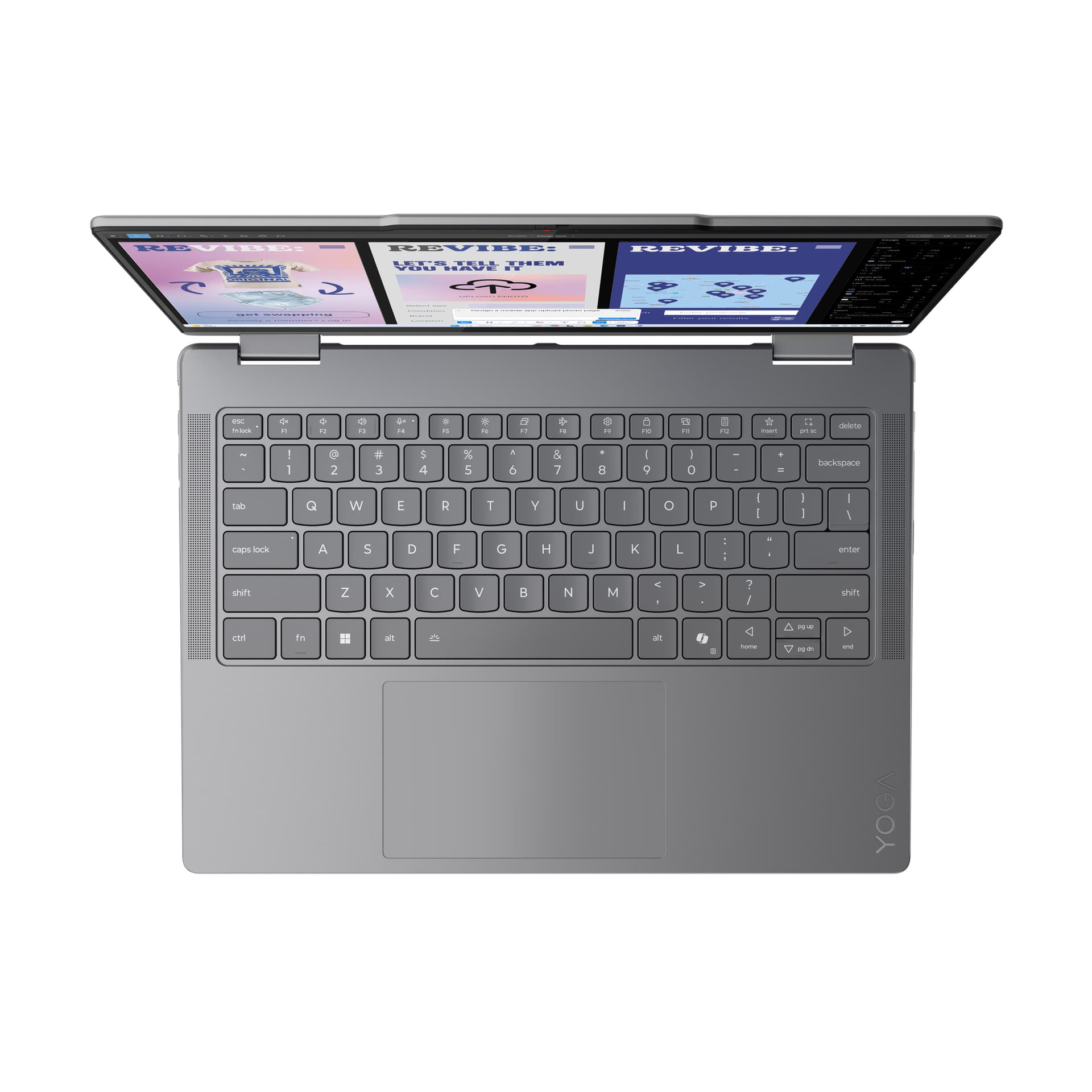 14 Yoga 7 2-in-1 14ILL10, 2.8K OLED 120Hz Touch, Procesor Intel® CoreTM Ultra 7 258V, 32GB LPDDR5X, 1TB SSD, Intel Arc 140V, Win 11 Pro, Luna Grey, 3Yr Onsite Premium Care "83JQ00APRM" — miniatură