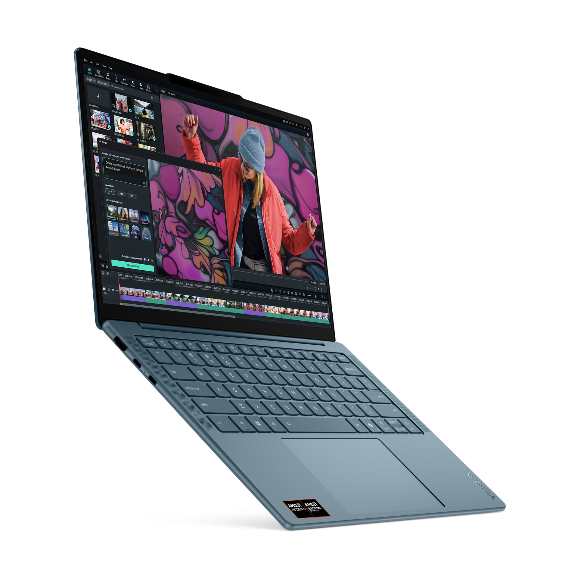 YG S7 14 2.8K R7 AI 350 32GB 1TB UMA DOS "83JY006GRM" — miniatură
