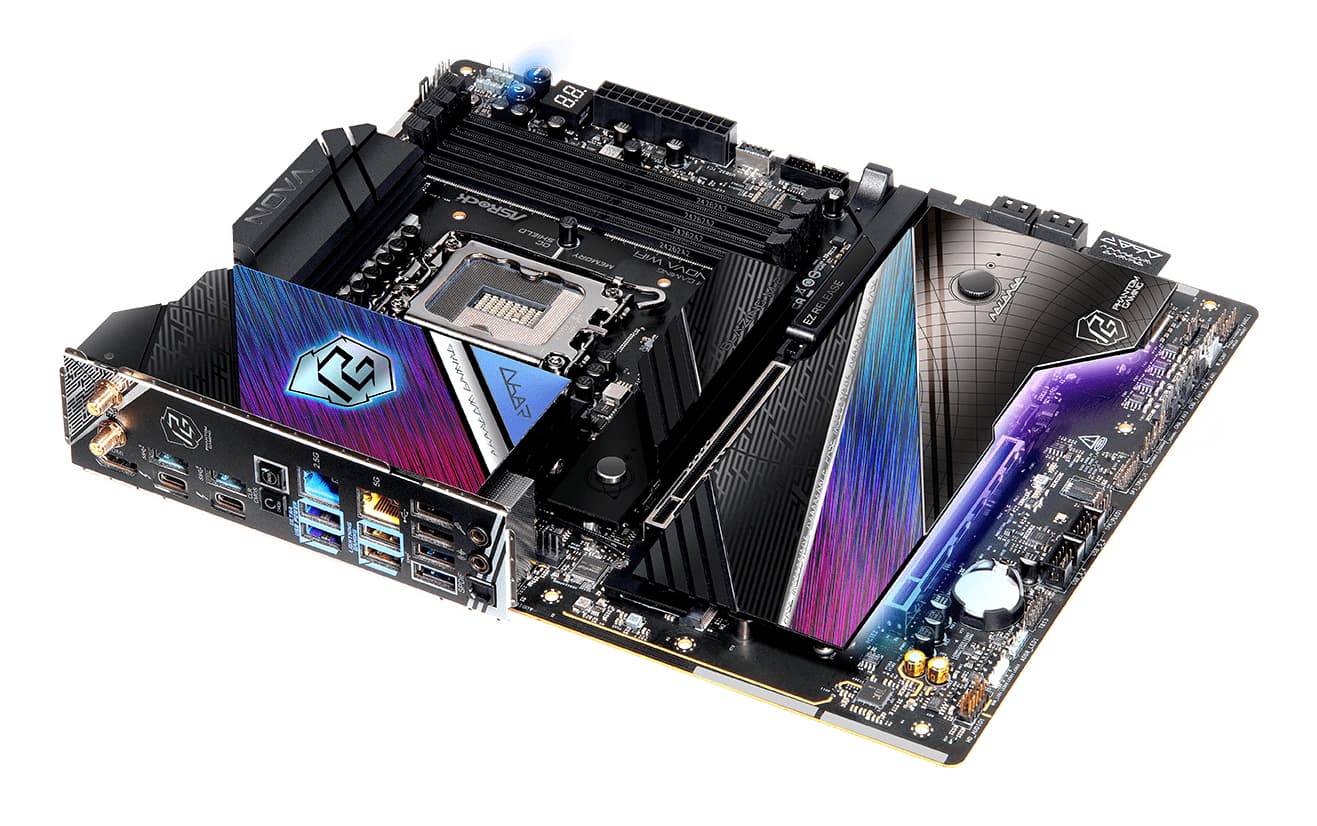 Placa de baza ASRock Z890 Nova WiFi Mainboard, Sockel LGA 1851, Intel Z890, ATX, DDR5 "90-MXBPS0-A0UAYZ" — miniatură