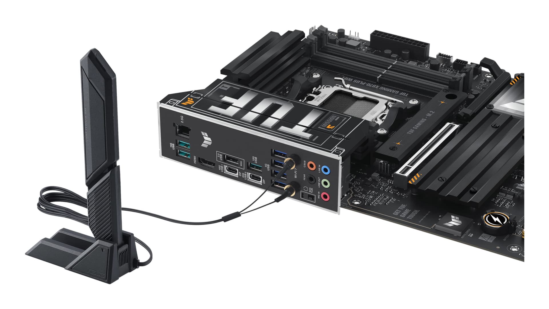 Placa de baza TUF GAMING X870-PLUS WIFI, AMD X870, Socket AM5, ATX "90MB1IU0-M0EAY0" — miniatură
