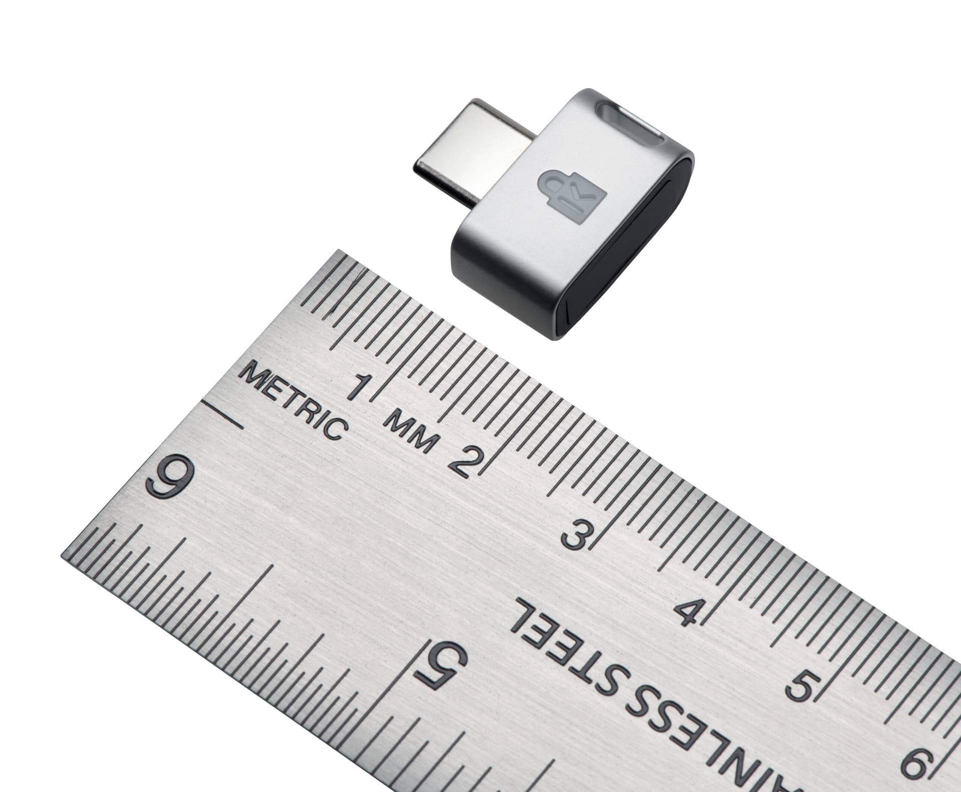 SISTEM autentificare KENSINGTON, pe baza de amprenta VeriMark, tehnologie biometrica, fara fir, certificat Windows Hello, USB-C, argintiu,"K64709WW" — miniatură