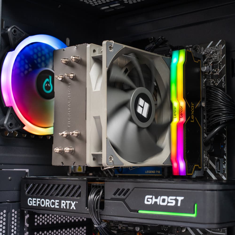 Sistem Desktop PC Gaming Spacer Commander i5-14400F, 32 GB DDR5, 1 TB SSD M.2, GeForce RTX 5060 Ghost, No OS, negru, "SPACER-Commander-14VN" — miniatură