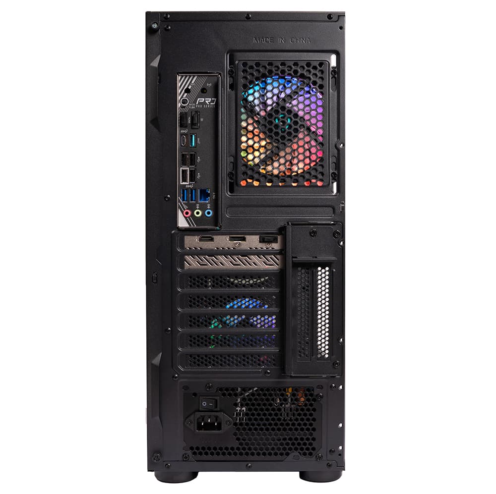 Sistem Desktop PC Gaming Spacer Conqueror, Ryzen 5 9600X, 32 GB DDR5, 2 TB SSD, Radeon RX 9060 XT Challenger 8GB OC, No OS, negru, "SPACER-Conqueror-10VN" - 5949046616149 — miniatură