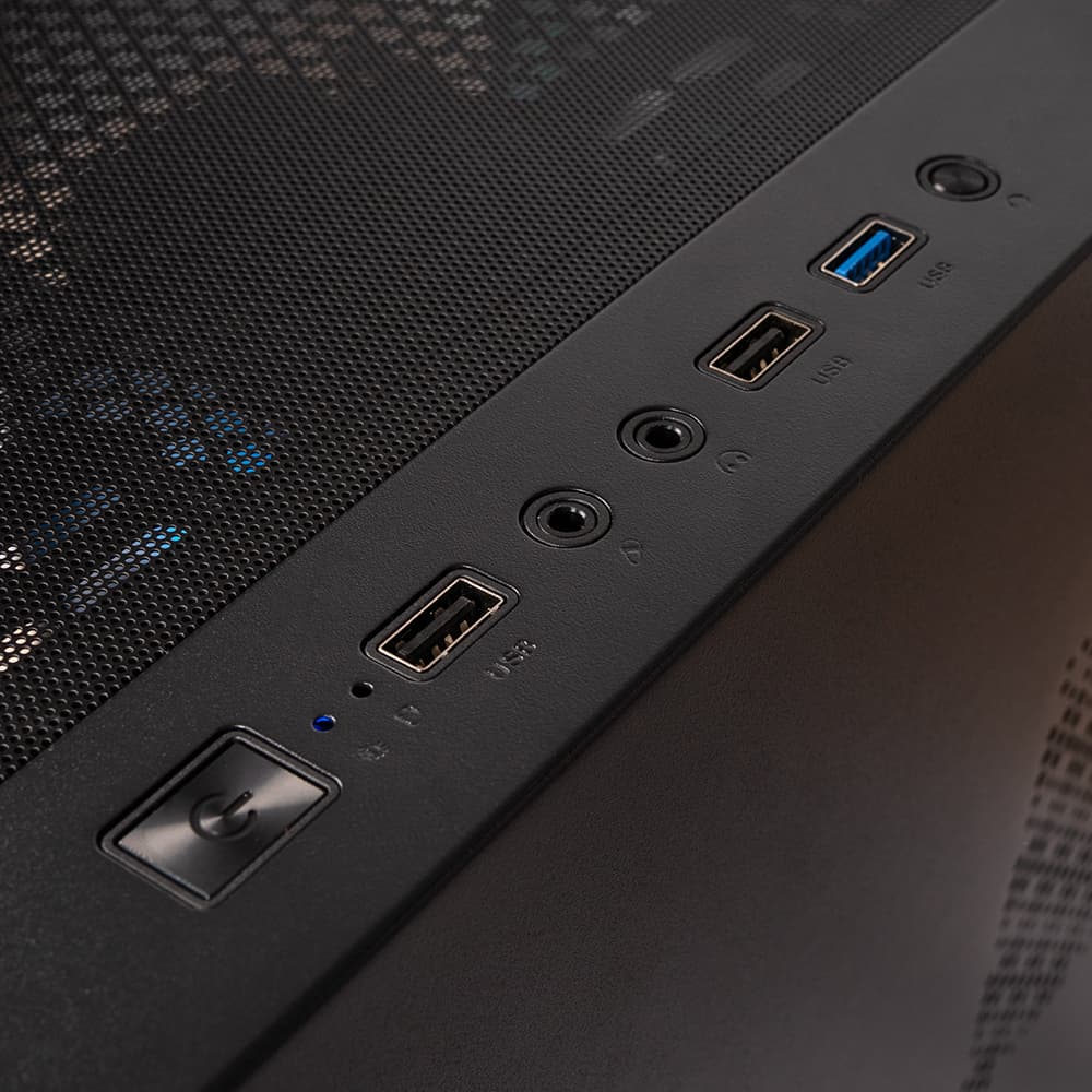 Sistem Desktop PC Gaming Spacer Conqueror, Ryzen 5 9600X, 32 GB DDR5, 2 TB SSD, Radeon RX 9060 XT Challenger 8GB OC, No OS, negru, "SPACER-Conqueror-10VN" - 5949046616149 — miniatură