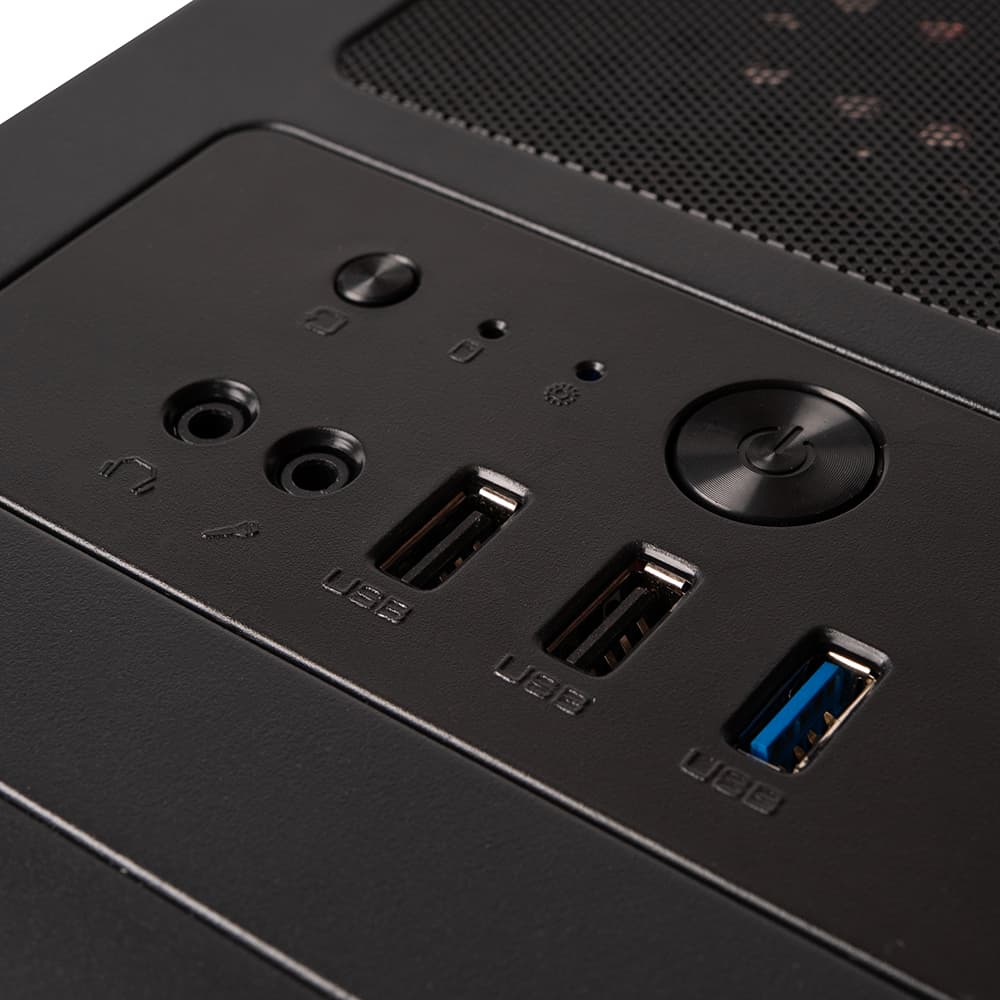 Sistem Desktop PC Spacer Disruptor, Ryzen 5 3400G, 16GB DDR4, 1TB SSD, video on board, no OS, negru, "SPACER-Disruptor-12VN" - 5949046616156 — miniatură