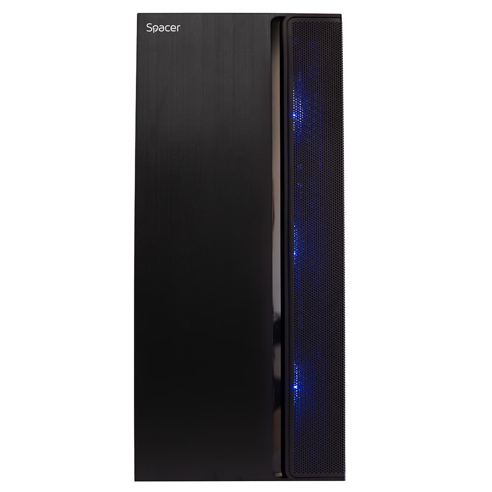 Sistem Desktop PC Gaming Spacer Dominator, i5-14400F, 32GB DDR4, 1TB SSD, RX 6500 XT 8GB GDDR6, no OS, negru, "SPACER-Dominator-08VN" - 5949046616125 — miniatură