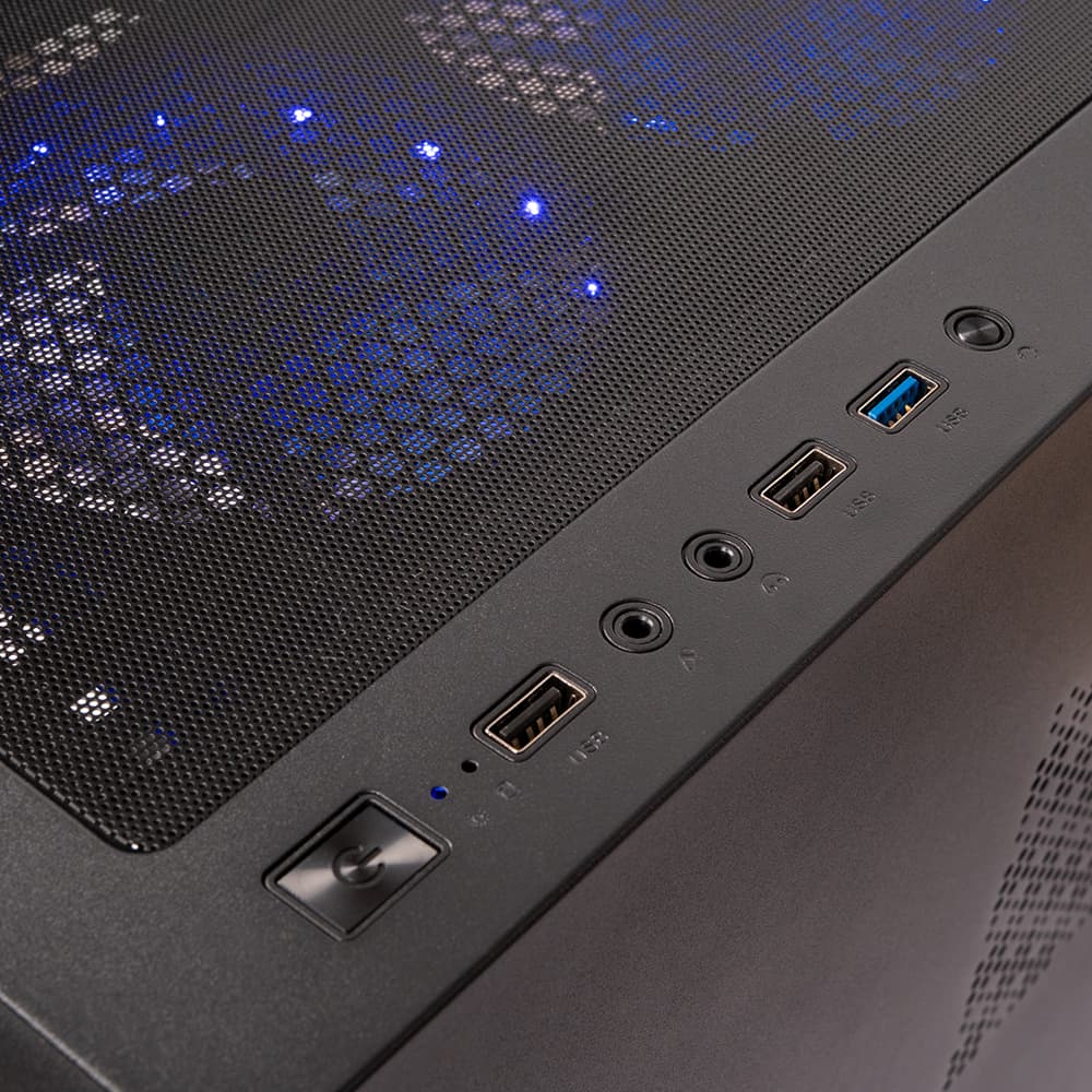 Sistem Desktop PC Gaming Spacer Dominator, i5-14400F, 32GB DDR4, 1TB SSD, RX 6500 XT 8GB GDDR6, no OS, negru, "SPACER-Dominator-08VN" - 5949046616125 — miniatură