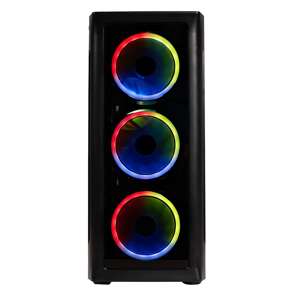 Sistem Desktop PC Gaming Spacer Overlord, Ryzen 5 5600, 32 GB DDR4, 1TB SSD, RX 7600 Challenger 8GB OC, no OS, negru, "SPACER-Overlord-09VN" - 5949046616132 — miniatură