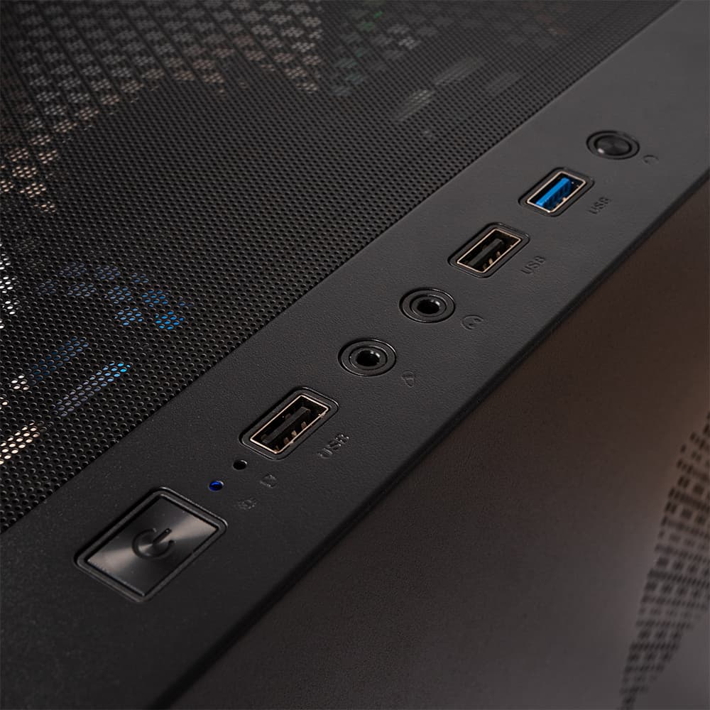 Sistem Desktop PC Gaming Spacer Overlord, Ryzen 5 5600, 32 GB DDR4, 1TB SSD, RX 7600 Challenger 8GB OC, no OS, negru, "SPACER-Overlord-09VN" - 5949046616132 — miniatură