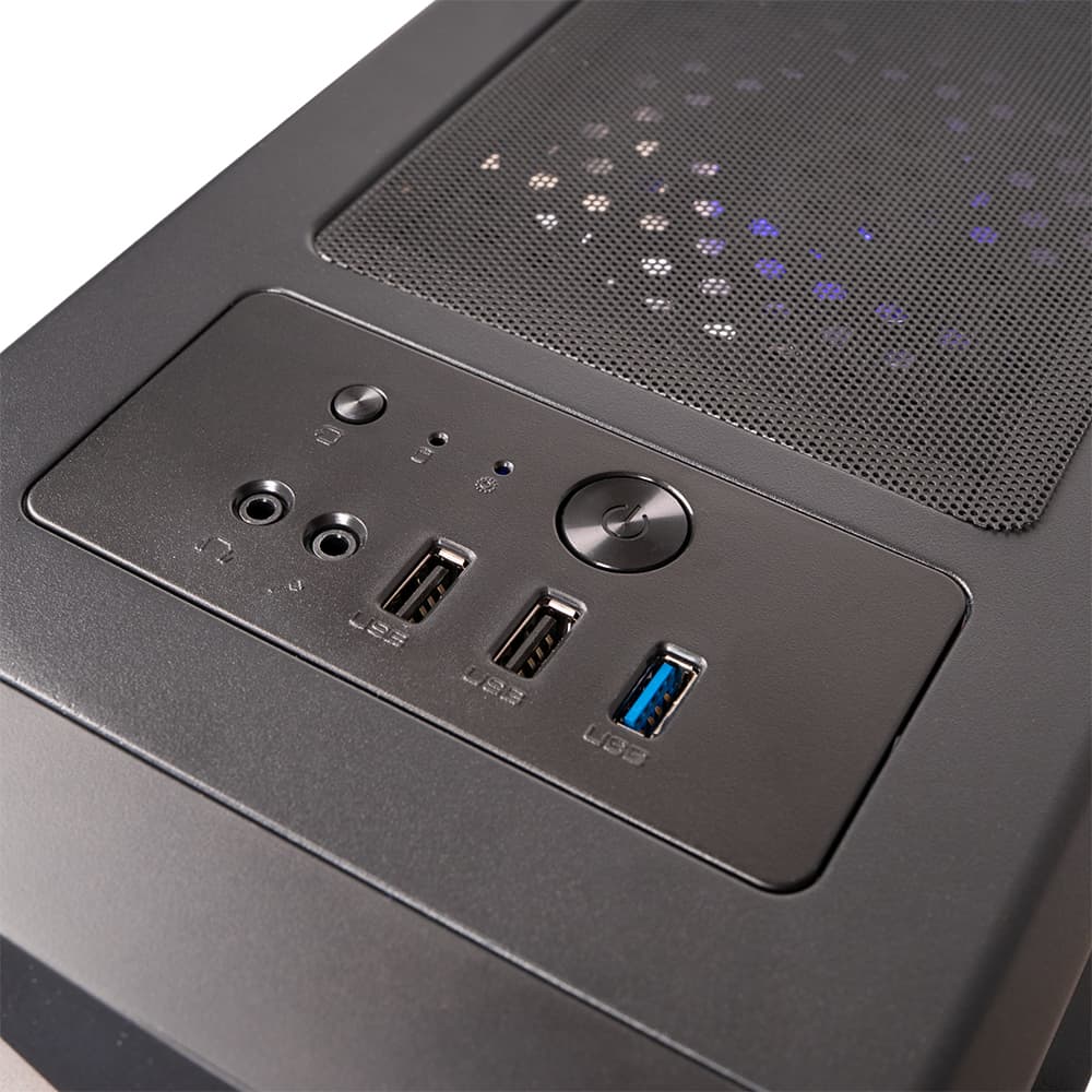 Sistem Desktop PC Spacer Terminator, Ryzen 3 3200G, 8GB DDR4, 512 GB SSD, video on board, no OS, negru, "SPACER-Terminator-11VN" - 5949046616163 — miniatură