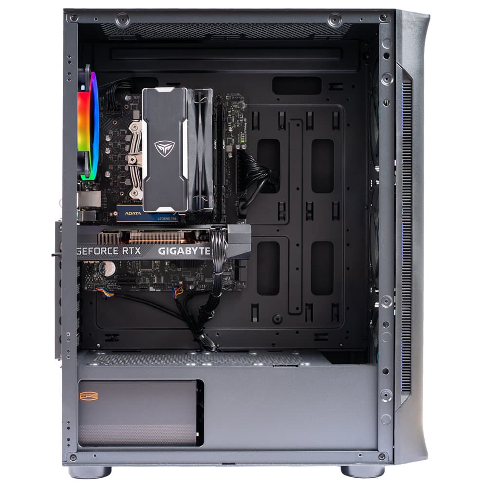 Sistem Desktop PC Gaming Spacer Warlord, i5-12400F, 16GB DDR, 512 GB SSD M.2, RTX 3060 Windforce 12GB, No OS, negru, "SPACER-Warlord-13VN" — miniatură