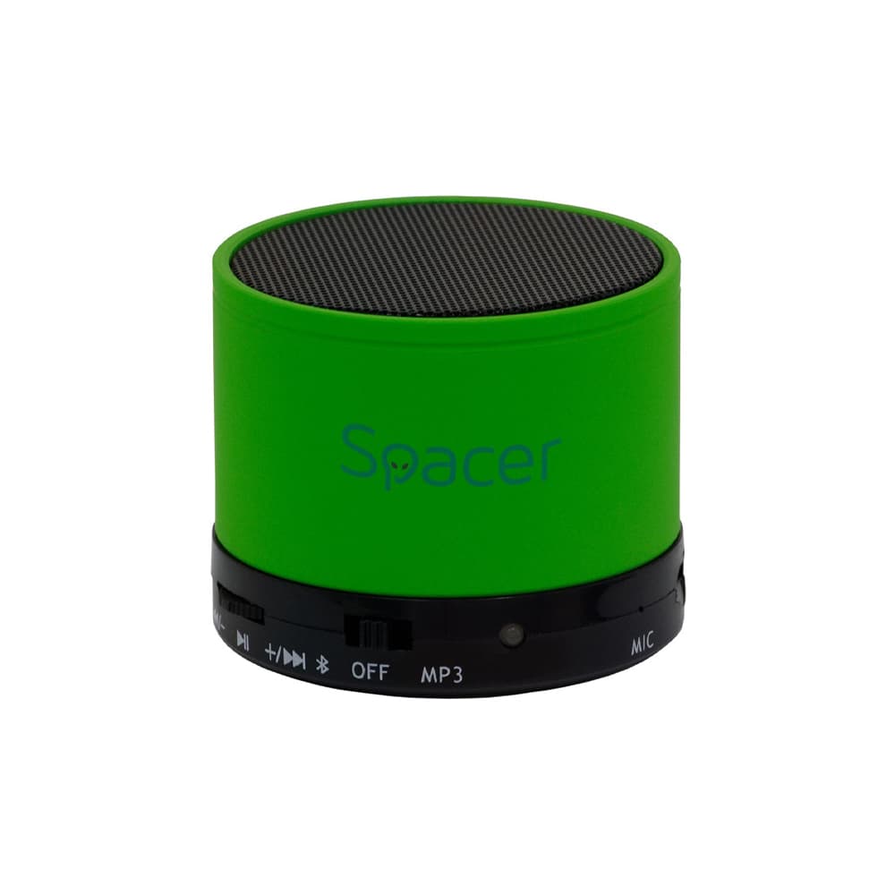 BOXA SPACER portabila bluetooth TOPPER, RMS: 3W, control volum, acumulator 520mAh, timp de functionare pana la 5 ore, distanta de functionare pana la 10m, incarcare USB, GREEN, "SPB-TOPPER-GREEN" (include TV 0.18lei) — miniatură