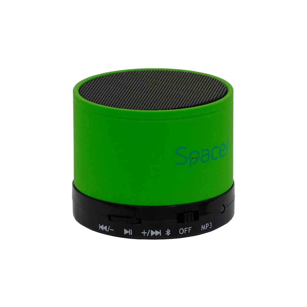 BOXA SPACER portabila bluetooth TOPPER, RMS: 3W, control volum, acumulator 520mAh, timp de functionare pana la 5 ore, distanta de functionare pana la 10m, incarcare USB, GREEN, "SPB-TOPPER-GREEN" (include TV 0.18lei) — miniatură