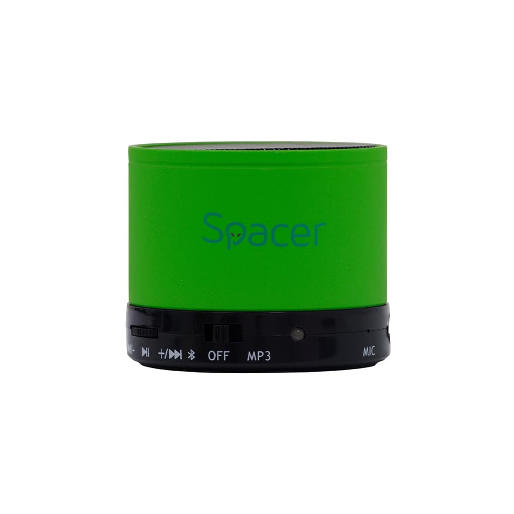 BOXA SPACER portabila bluetooth TOPPER, RMS: 3W, control volum, acumulator 520mAh, timp de functionare pana la 5 ore, distanta de functionare pana la 10m, incarcare USB, GREEN, "SPB-TOPPER-GREEN" (include TV 0.18lei)