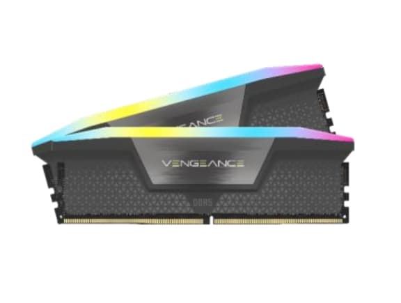 Corsair Memorie DDR5, 64GB, KIT 2x32GB, 6000MT/s, C40, 1.30V, XMP&EXPO, Gri, RGB, VENGEANCE "CMH64GX5M2D6000Z40"