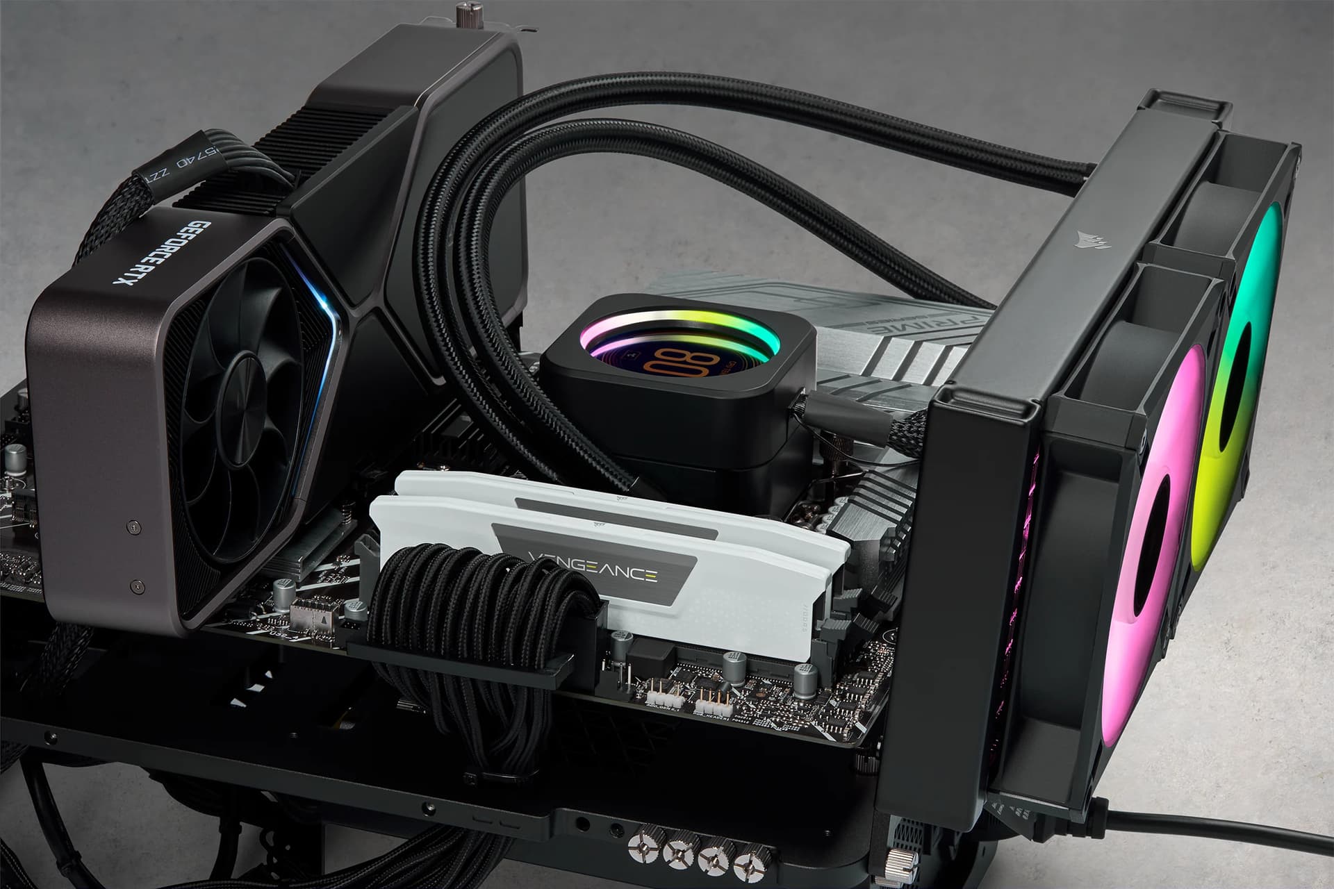 Corsair Memorie DDR5, 64 GB, KIT 2 x 32 GB, 6000MT/s, C30, 1.4V, Alb, VENGEANCE "CMK64GX5M2B6000Z30W" — miniatură
