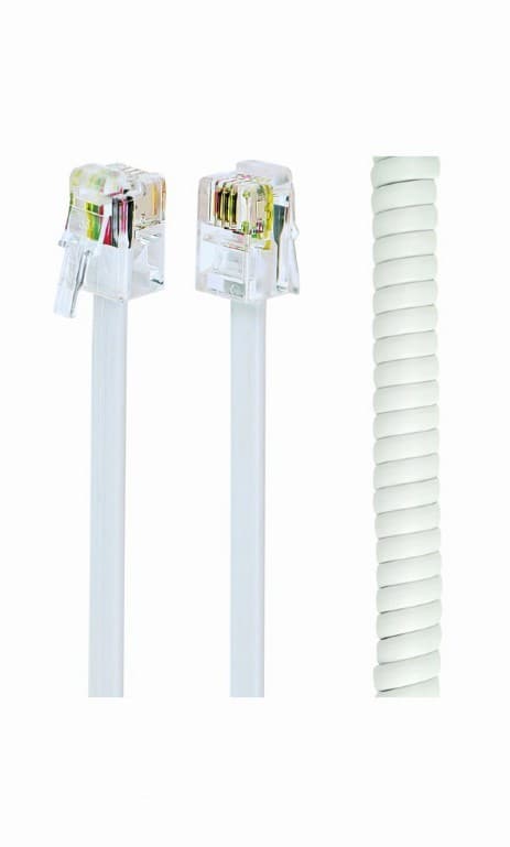 CABLU TELEFONIC GEMBIRD 4P4C, 2m, RJ10, white, spiralat, "TC4P4CS-2M-W"