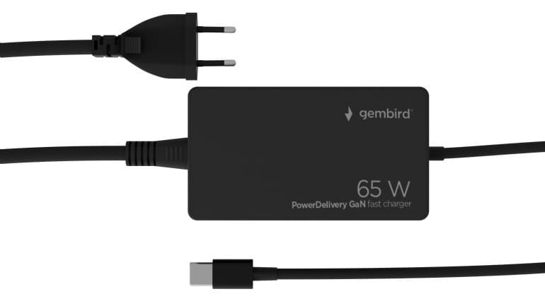 ALIMENTATOR Notebook Universal AC-DC, GEMBIRD, 65W - tensiuni 5V/9V/12V/15V/20V DC la 3.25 A max, protectie la supratensiuni, scurtcircuit, supraincalzire, supraincarcare, USB-C, negru, "NPA-AC-PDQC65-01"