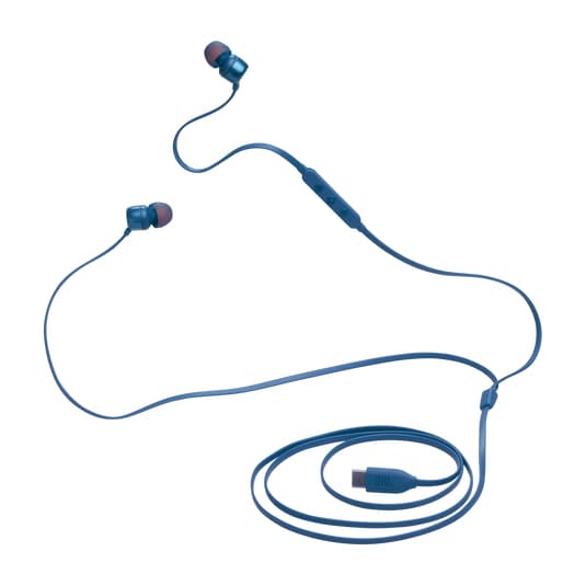Casti Tune 310C Pure Bass In-Ear Headphones, (Type-C), Blue "JBL-T310C-BLU" — miniatură