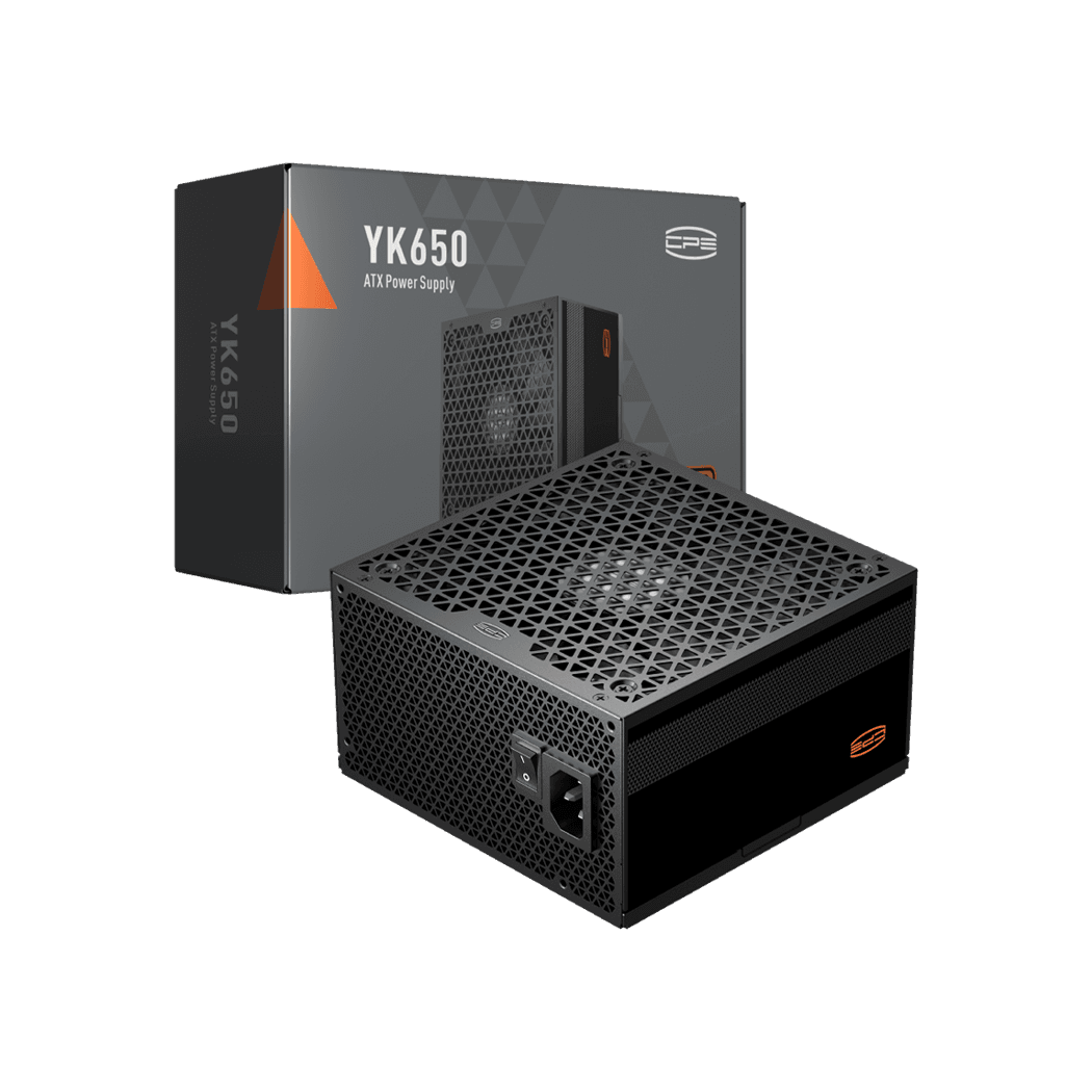 Sursa PCCooler "YK650", 650W, certificare 80 Plus Bronze, non-modular, fan 135mm, negru, "P5-YK650-B1F" — miniatură